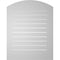 Ekena Millwork Arch Top Surface Mount PVC Gable Vent: Non-Functional, w/ 3-1/2"W x 1"P Standard Frame, 28"W x 34"H GVPAR28X3401SN - alternate 3